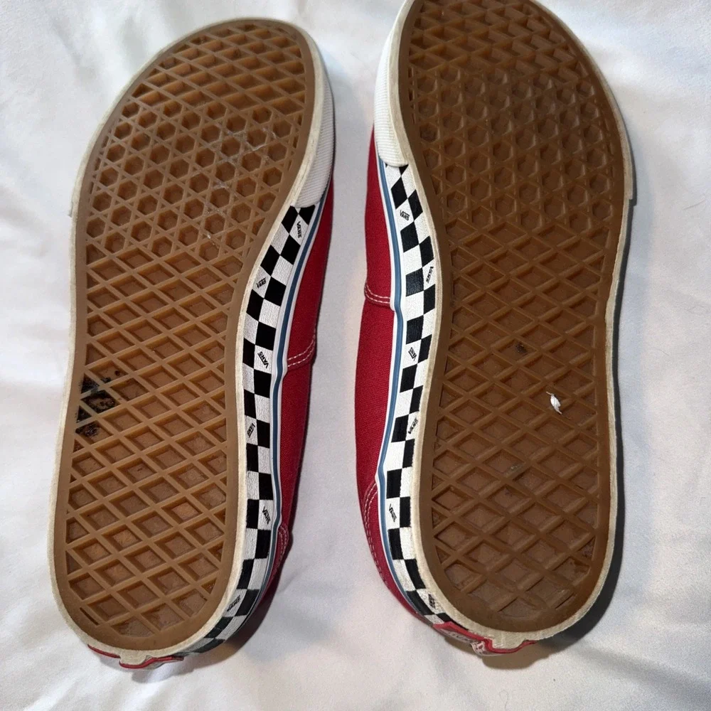 Kids Vans Red Size Youth 7 Shoes